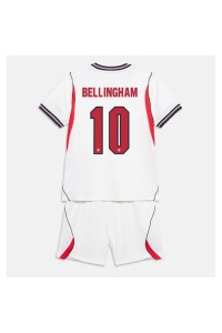 Englanti Jude Bellingham #10 Jalkapallovaatteet Lasten Kotipeliasu MM-kisat 2026 Lyhythihainen (+ Lyhyet housut)